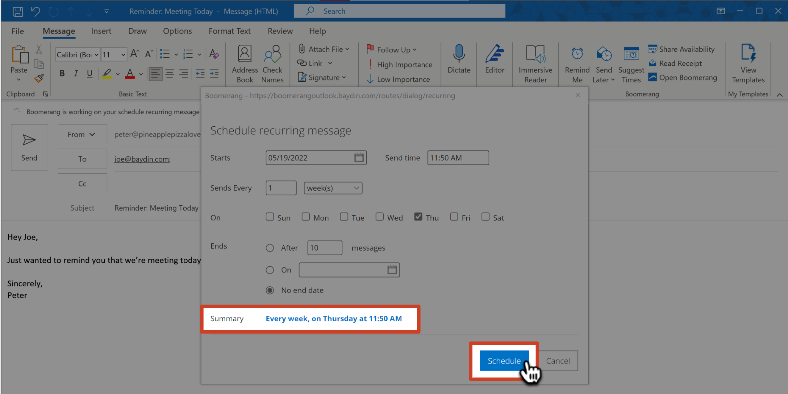 How To Send Recurring Emails In Outlook - The Complete Guide