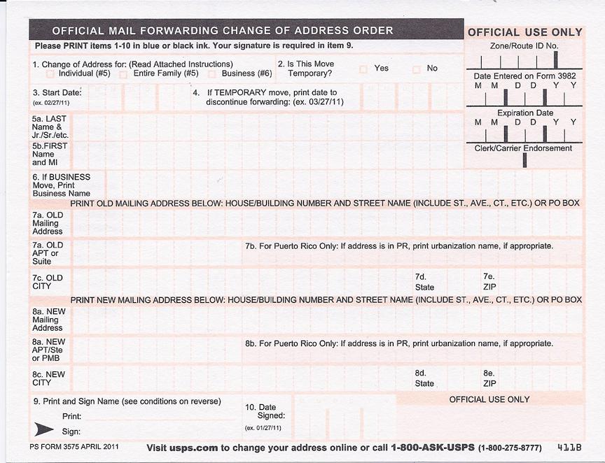 Top 30+ imagen change your address post office