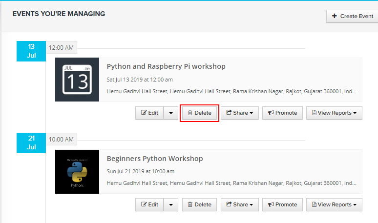How To Delete Your Event Support Center Allevents In