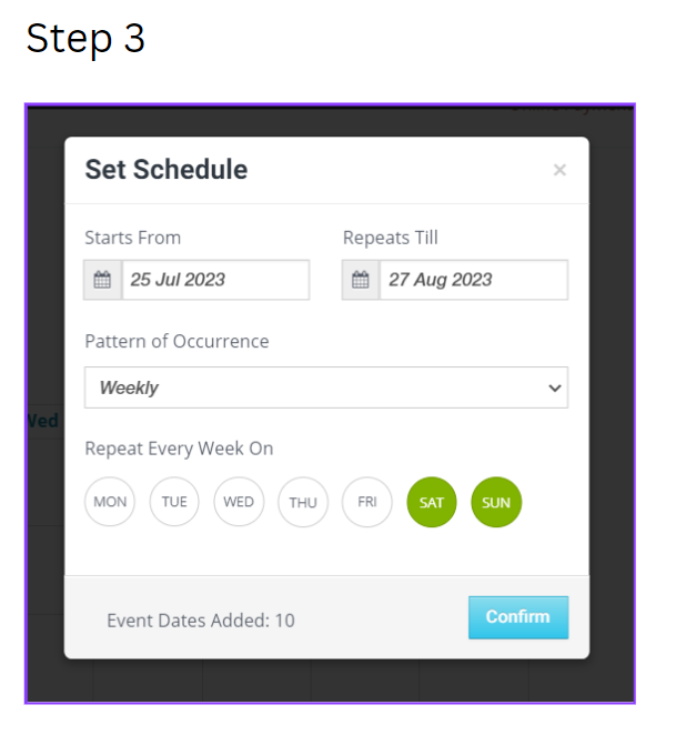 How to create recurring events? - Support Center | AllEvents.in
