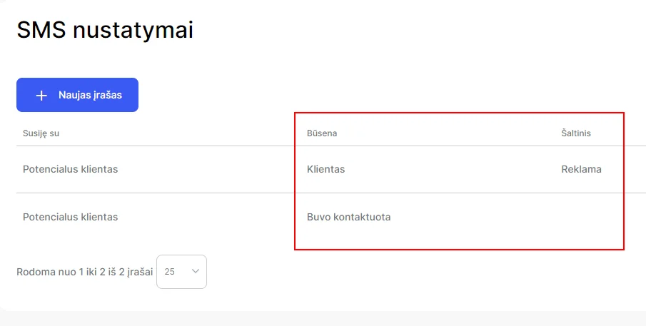 Integration setup screen 9
