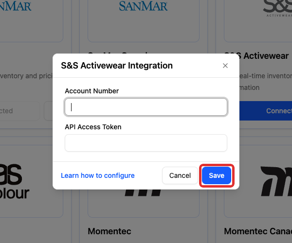 Save the S&S connection