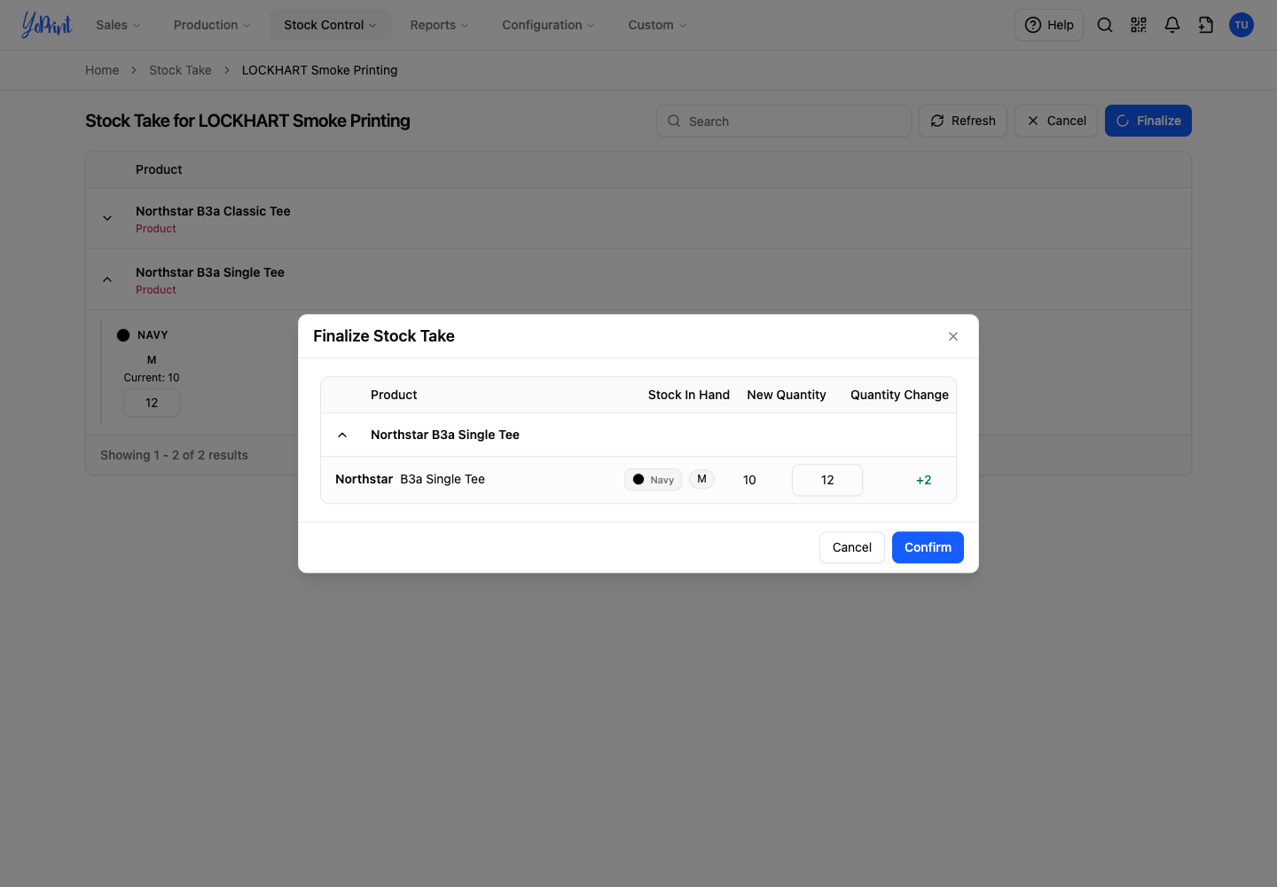 Review the stock-take changes