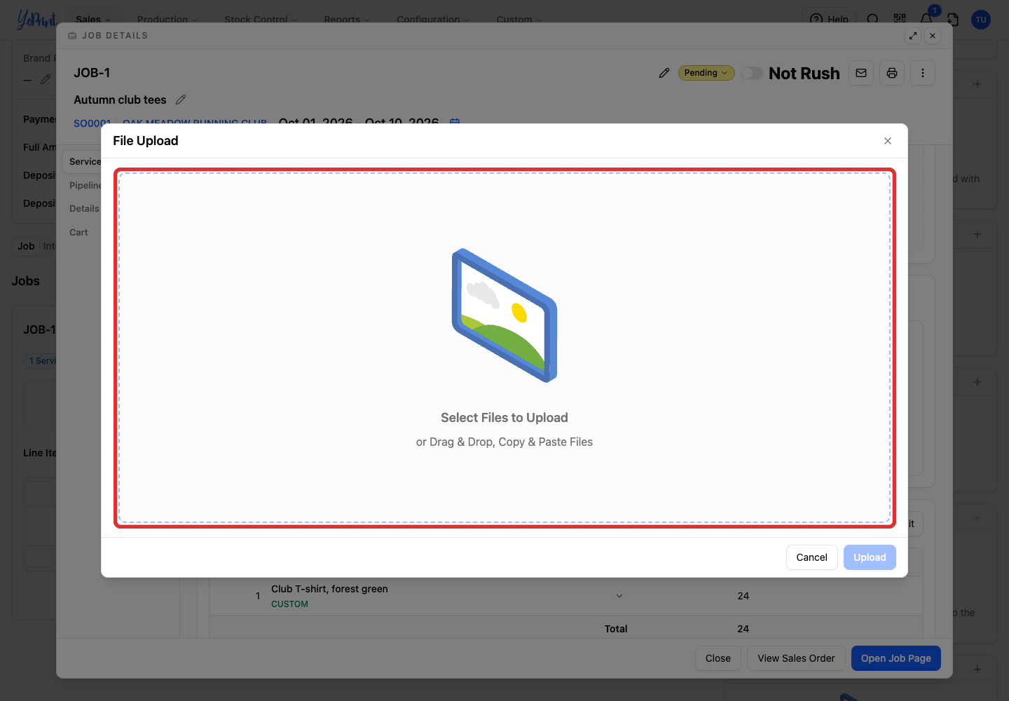 Choose the revised artwork file
