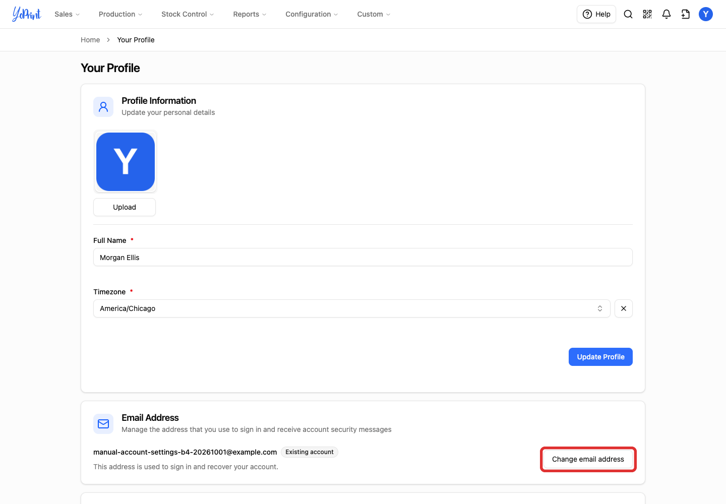 Start changing your sign-in email