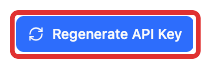 Open the API key regeneration dialog