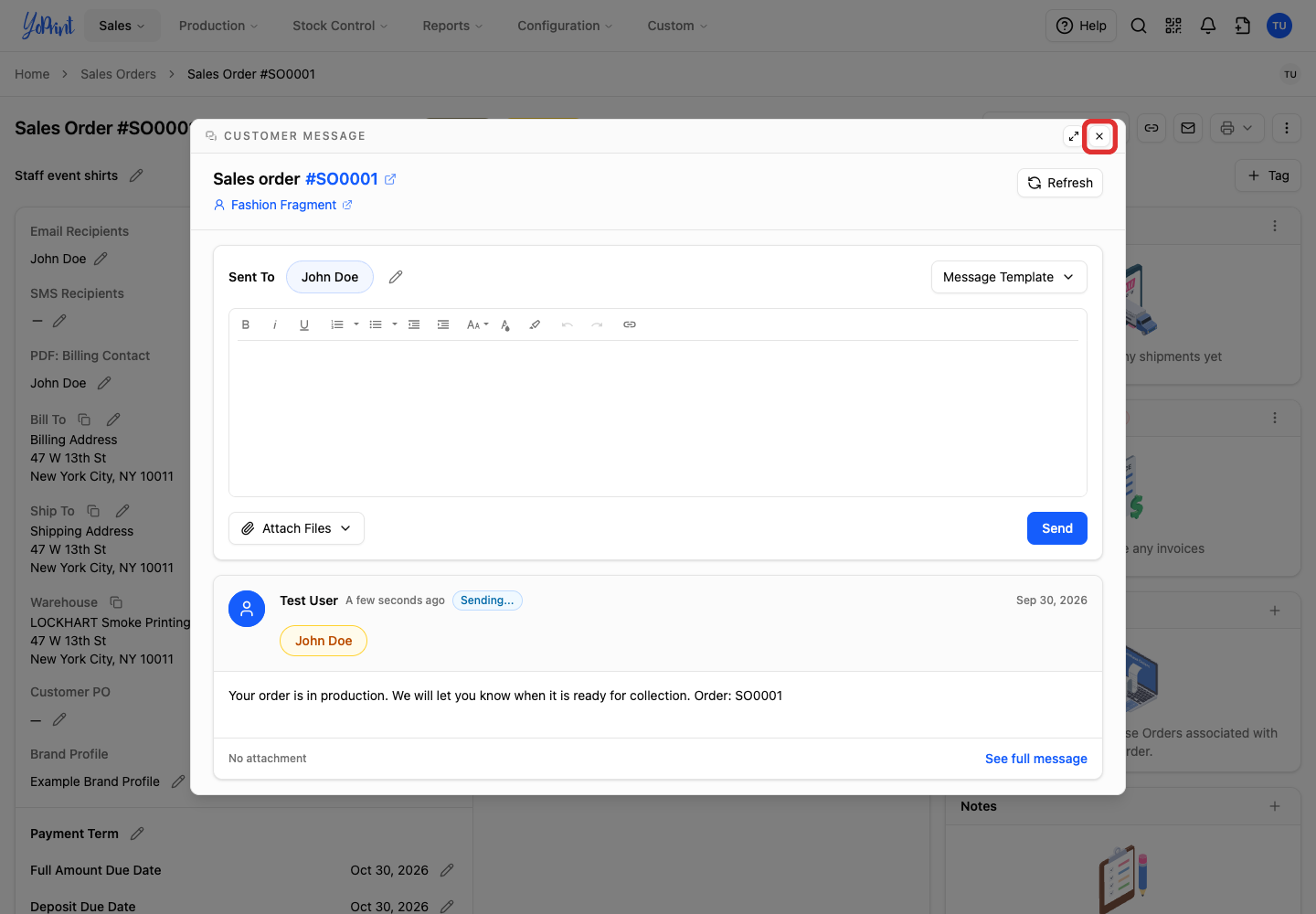 Close the customer conversation