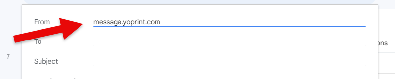 From field in Gmail's filter criteria