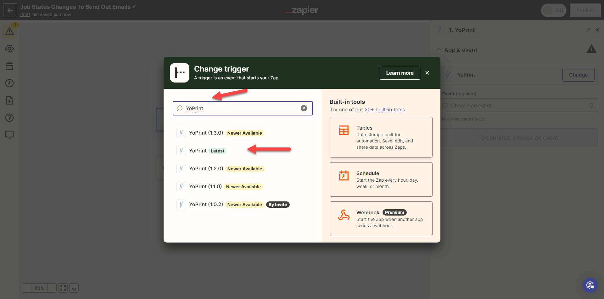 Select the latest YoPrint app