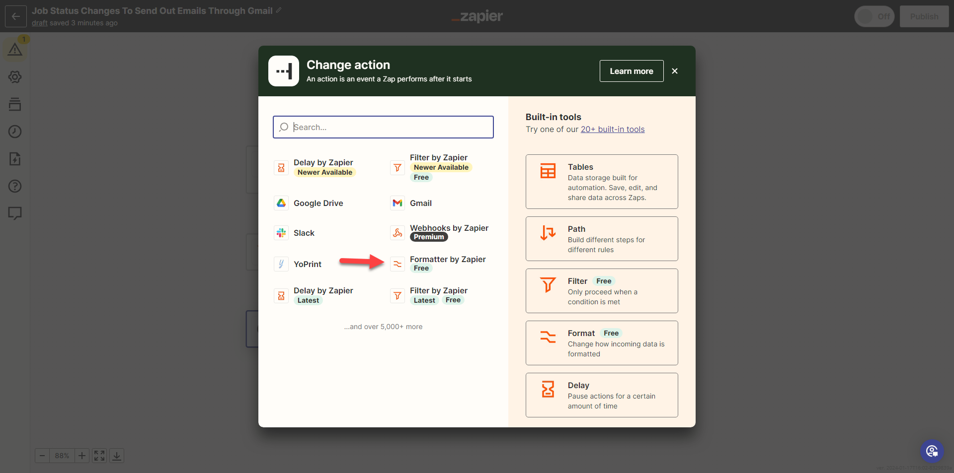 Select Formatter by Zapier