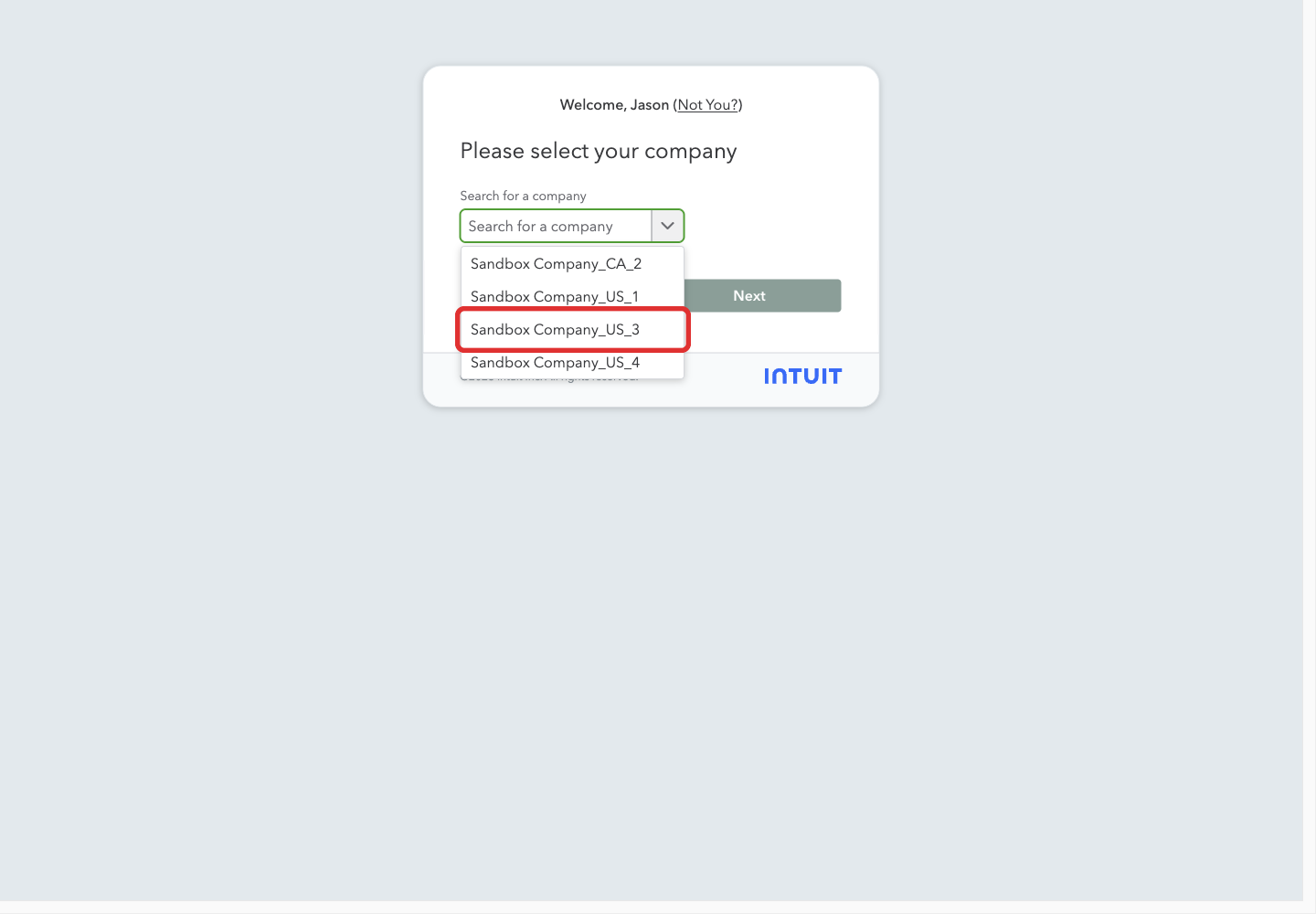 Choosing a company in Intuit