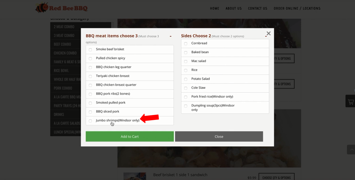 How to hide a Modifier from the Order Online Page Smart Online Order