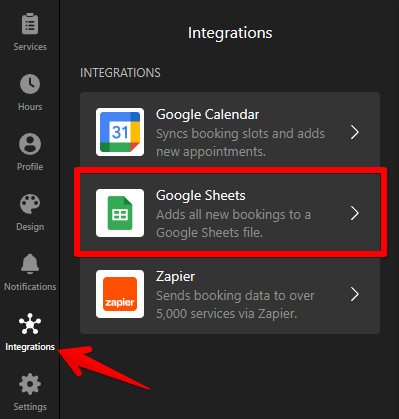 Google Sheets Integration