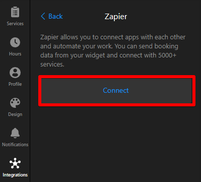 Connect Zapier