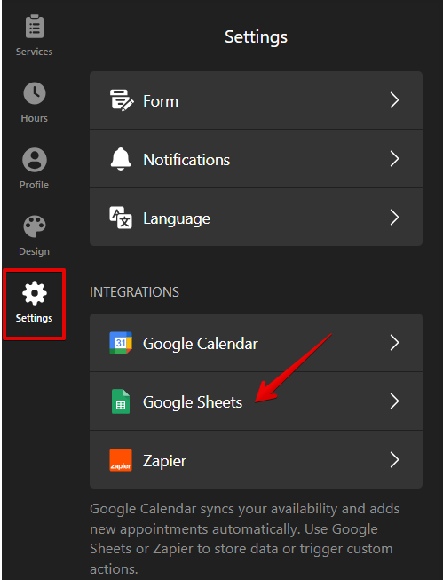Google Sheets Integration