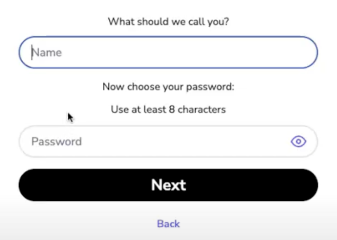 Image showing the Activation screen with a prompt to enter your preferred name