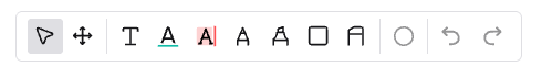 a image screenshot of annotating toolbar