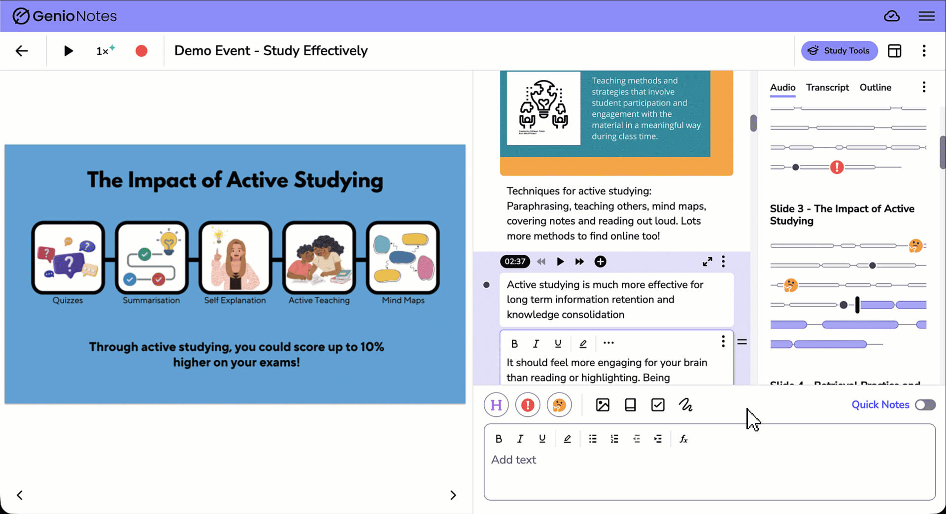 GIF showing adding a definition card.