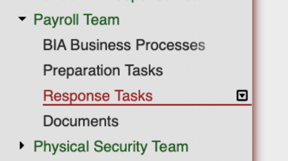 response tasks