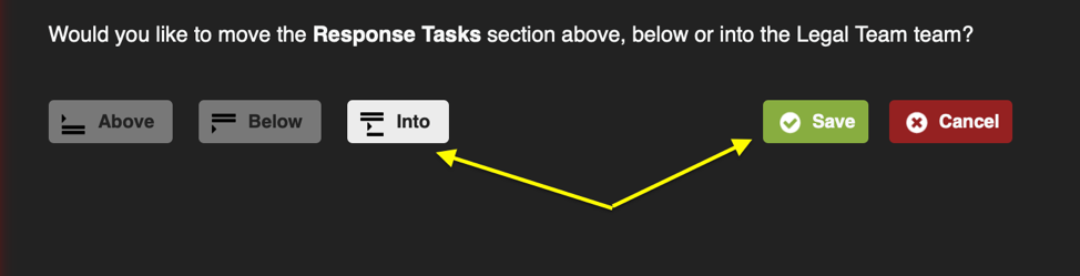 save sections