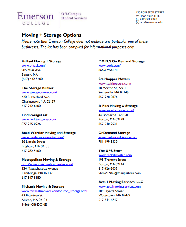 List of moving and storage businesses