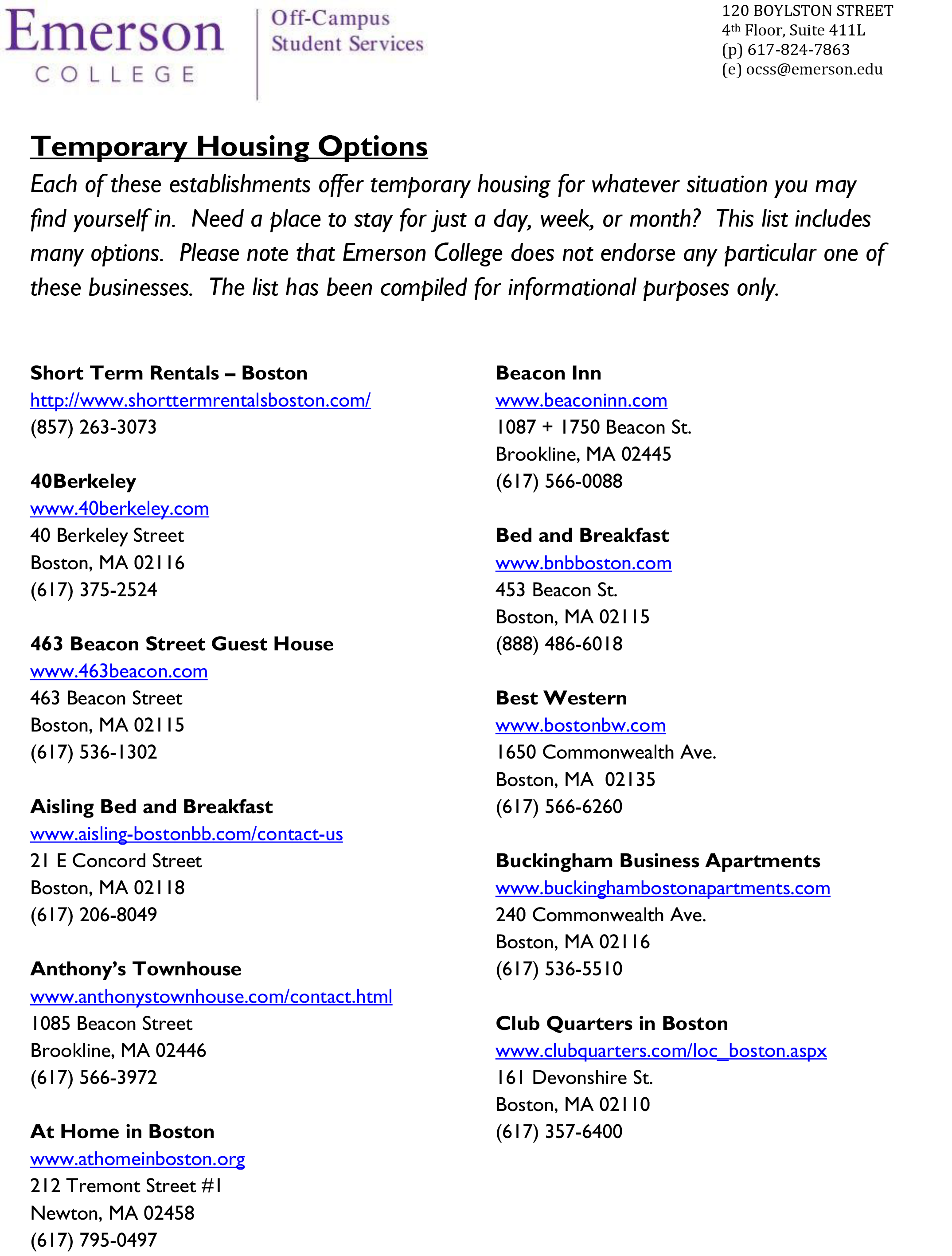 Temporary housing options PDF