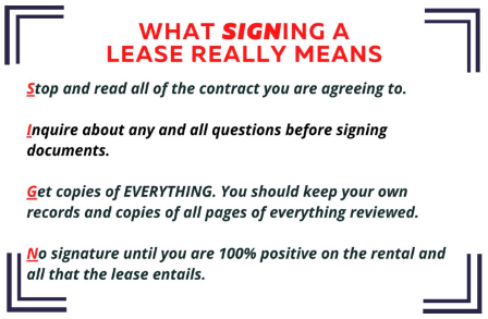 acronym picture for SIGNing a lease