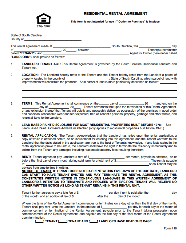 Rental Agreement