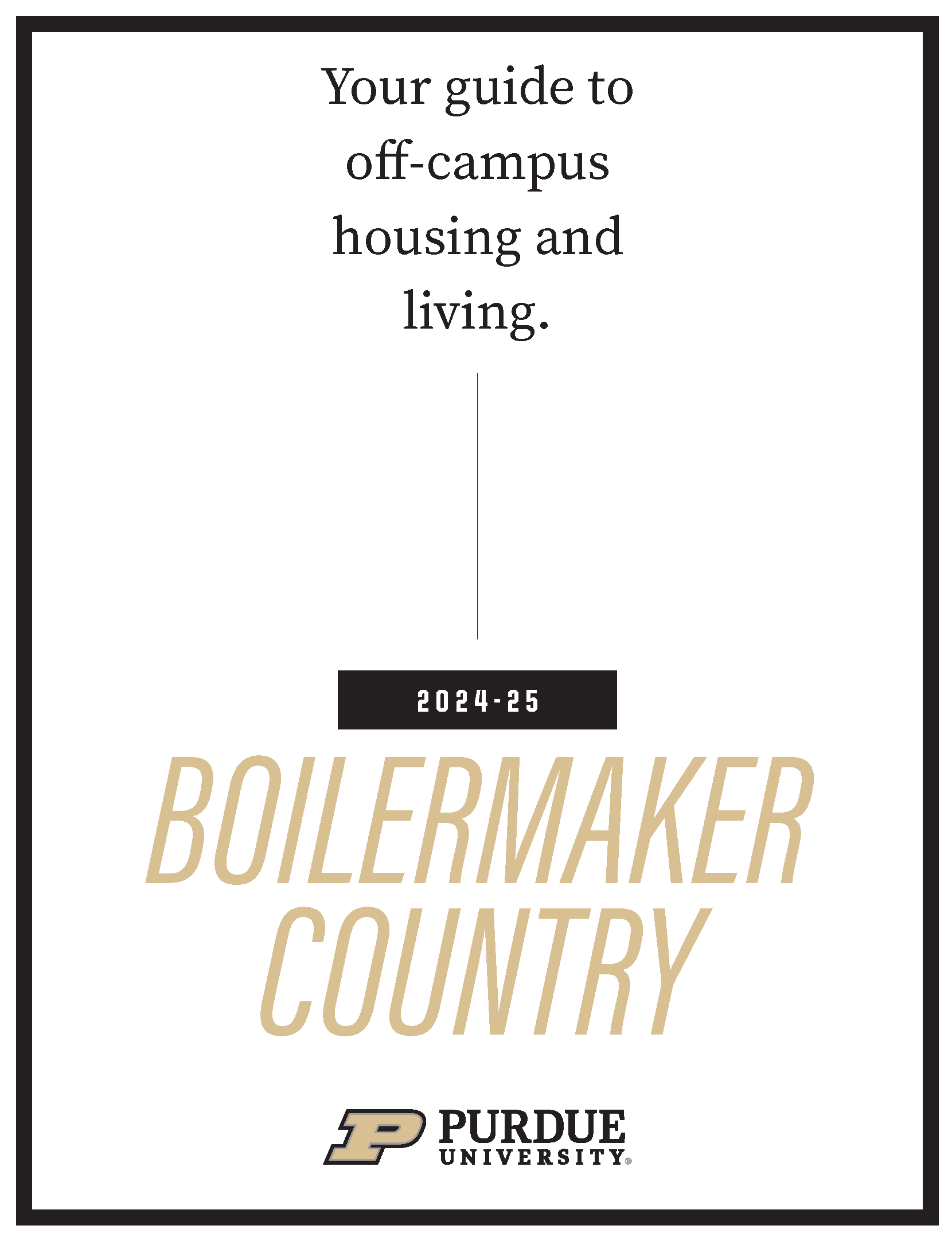 Cover page of Off-Campus Housing Guide with link to full .pdf