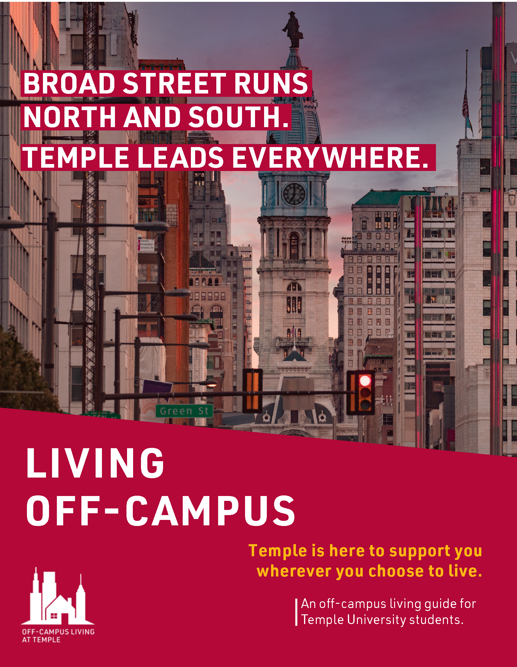 Cover page Off-Campus Living Guide