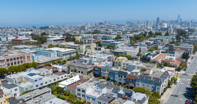 Aerial view of the North Panhandle neighborohood near USF.