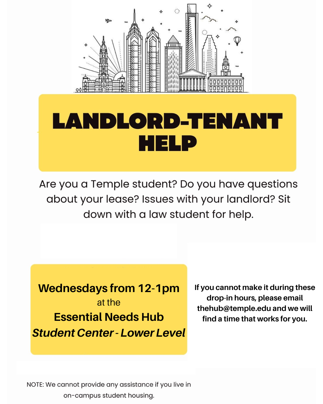 Flyer with information about the Landlord-Tenant Help Service referenced above.