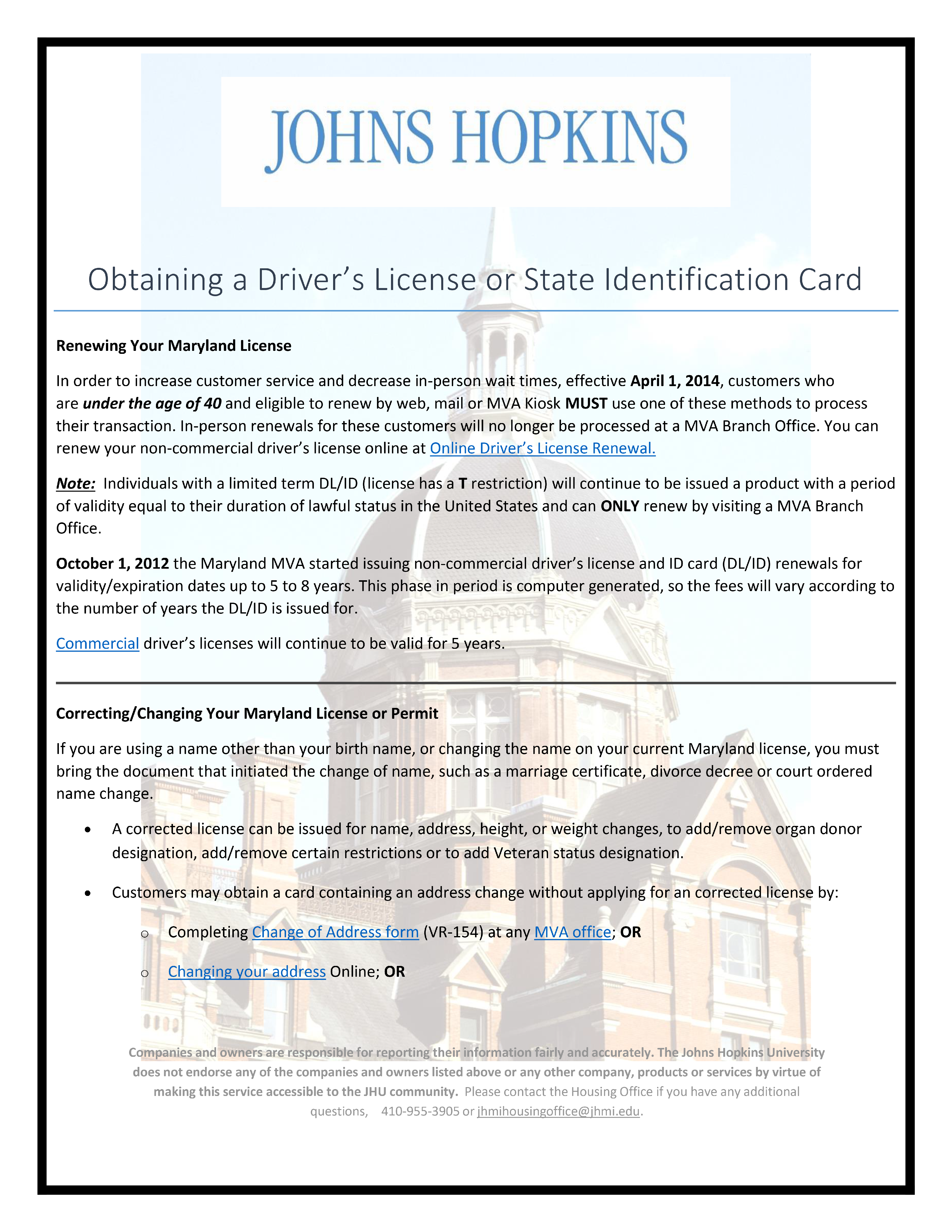 Obtaining drivers license instructions PDF