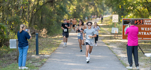 footrace in a park