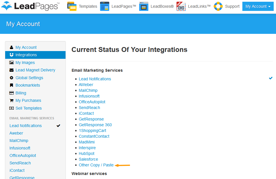 Fluttermail & LeadPages Integration