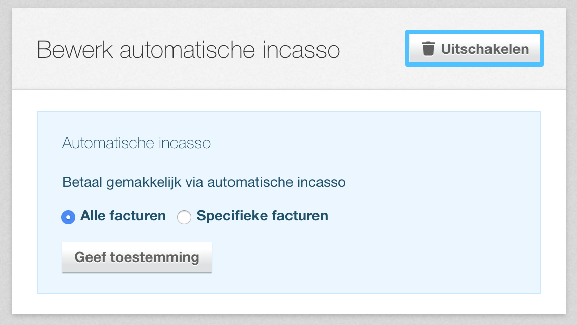 Eigenaar en automatische incasso Knowledge base 🇳🇱