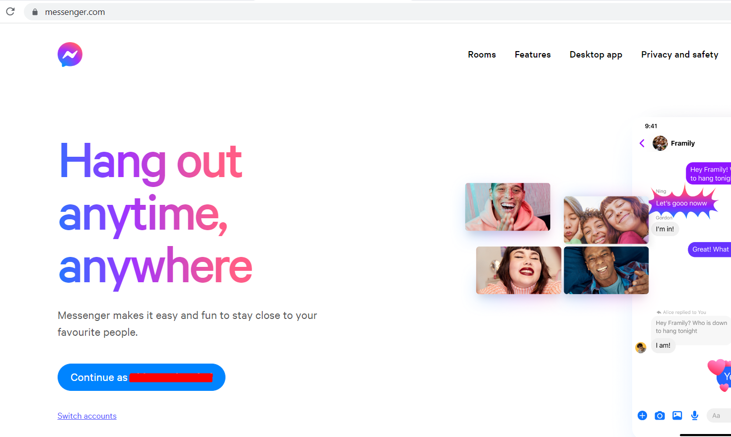 Why Am I Getting You Have To Login In Messenger With The Same 
