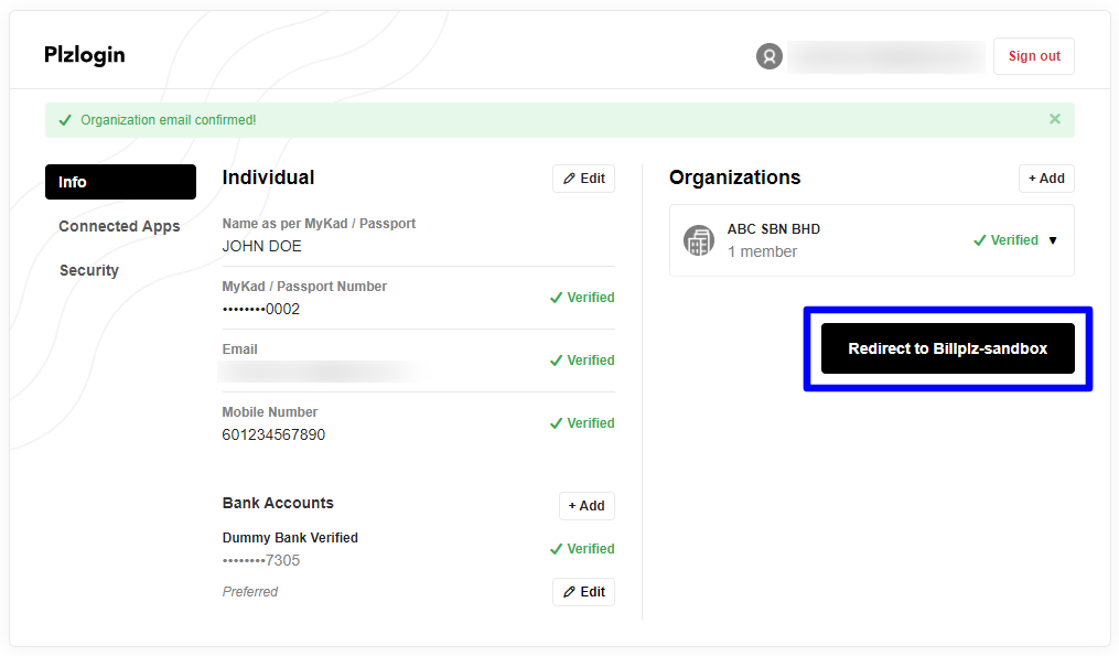 Sign up a Sandbox account Billplz Knowledge Base