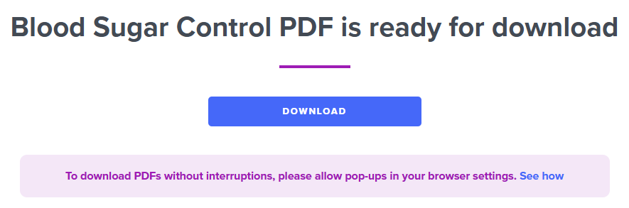 a modal will appear giving you the option to download your report