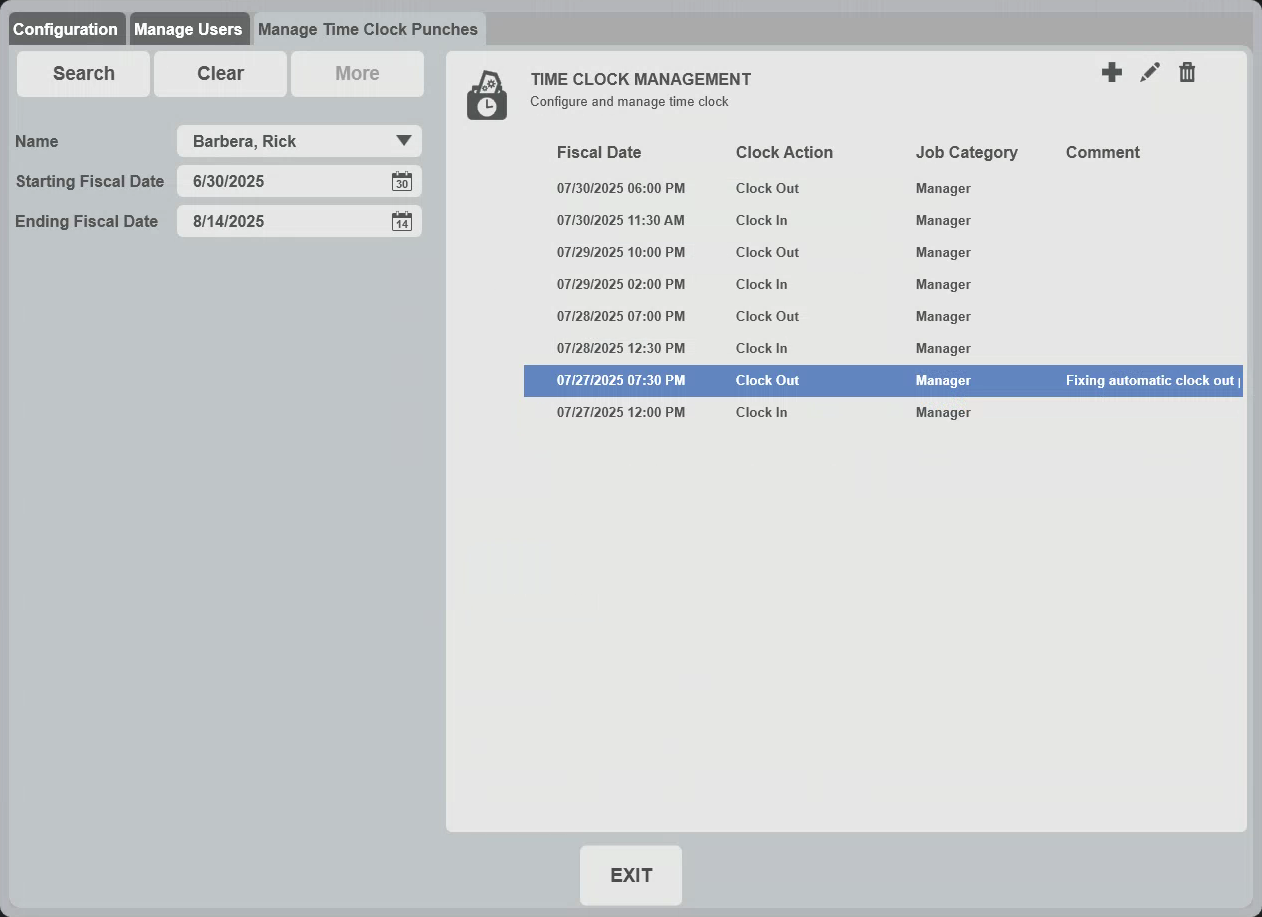 Sync Solus 4.1 - Sync Time Clock - Bowling Vision Knowledge Base