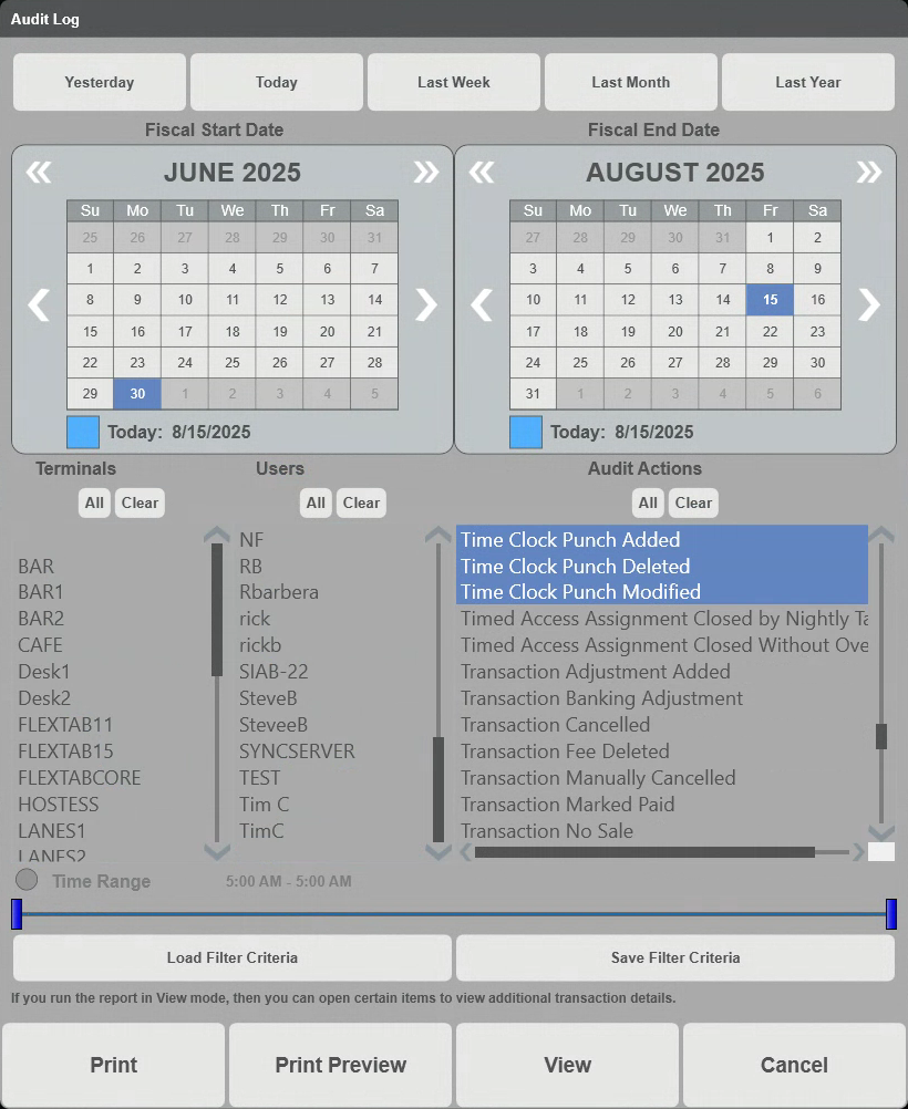 Sync Solus 4.1 - Sync Time Clock - Bowling Vision Knowledge Base
