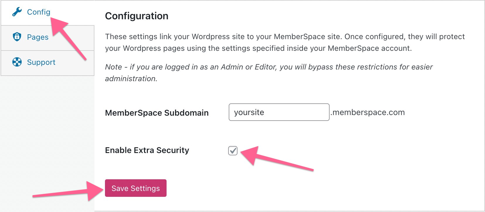 How to add extra security to your Member Pages in WordPress - MemberSpace  Help Docs