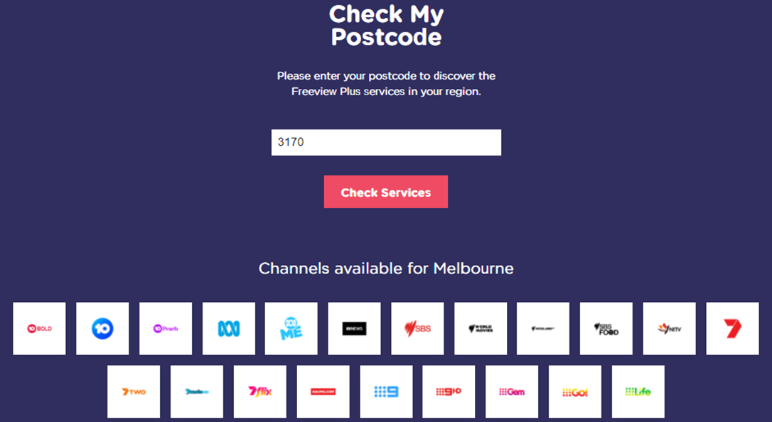 Setting up Freeview Plus kbase