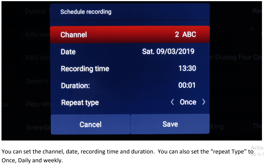 How to Use Personal Video Recorder (PVR) RT51 & MT5658 Chassis kbase