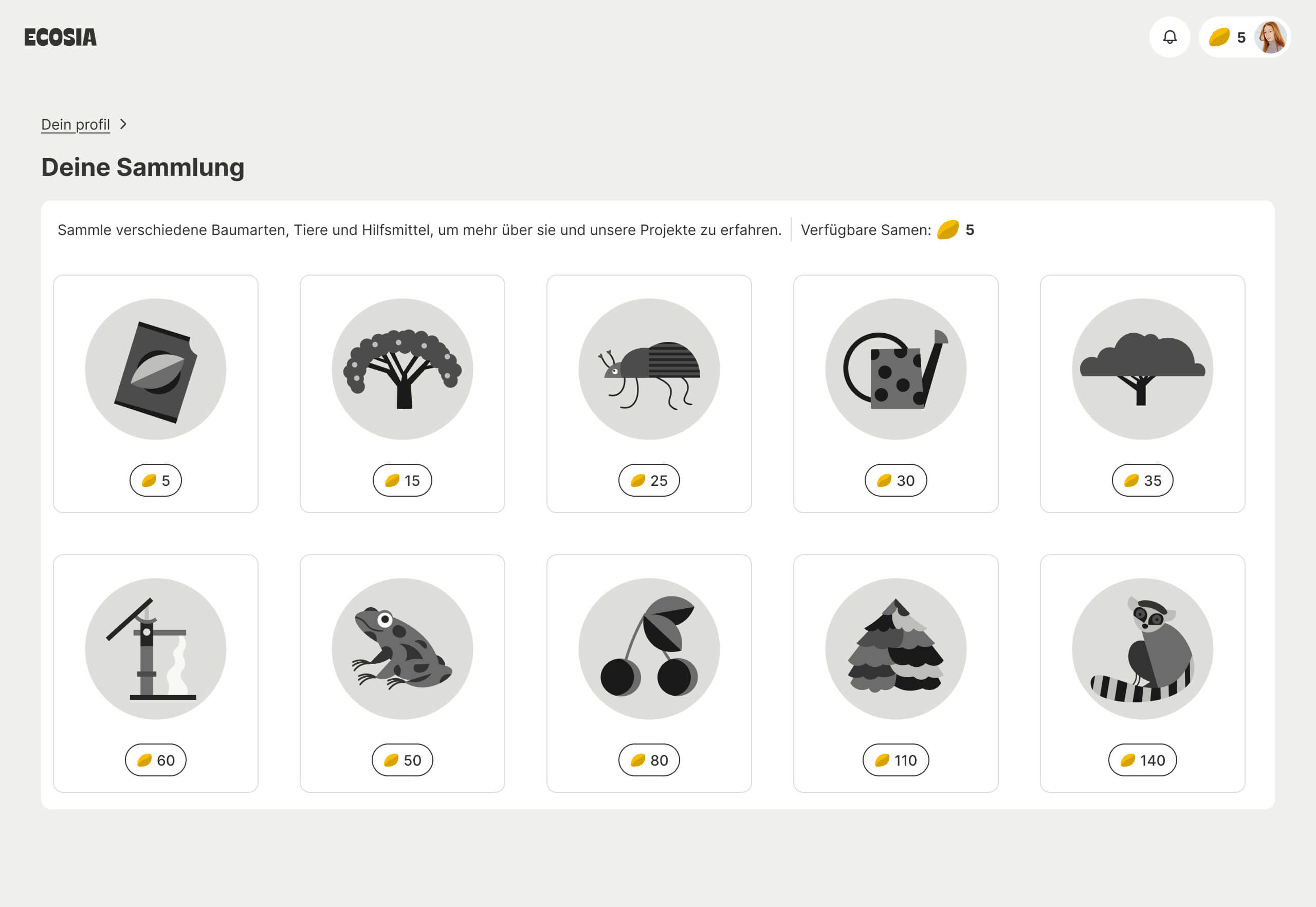 Screenshot, Sammlerstücke. die verfügbar sind , 10 Stück. 