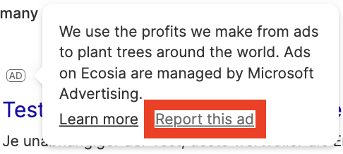 Screenshot: Repot ad