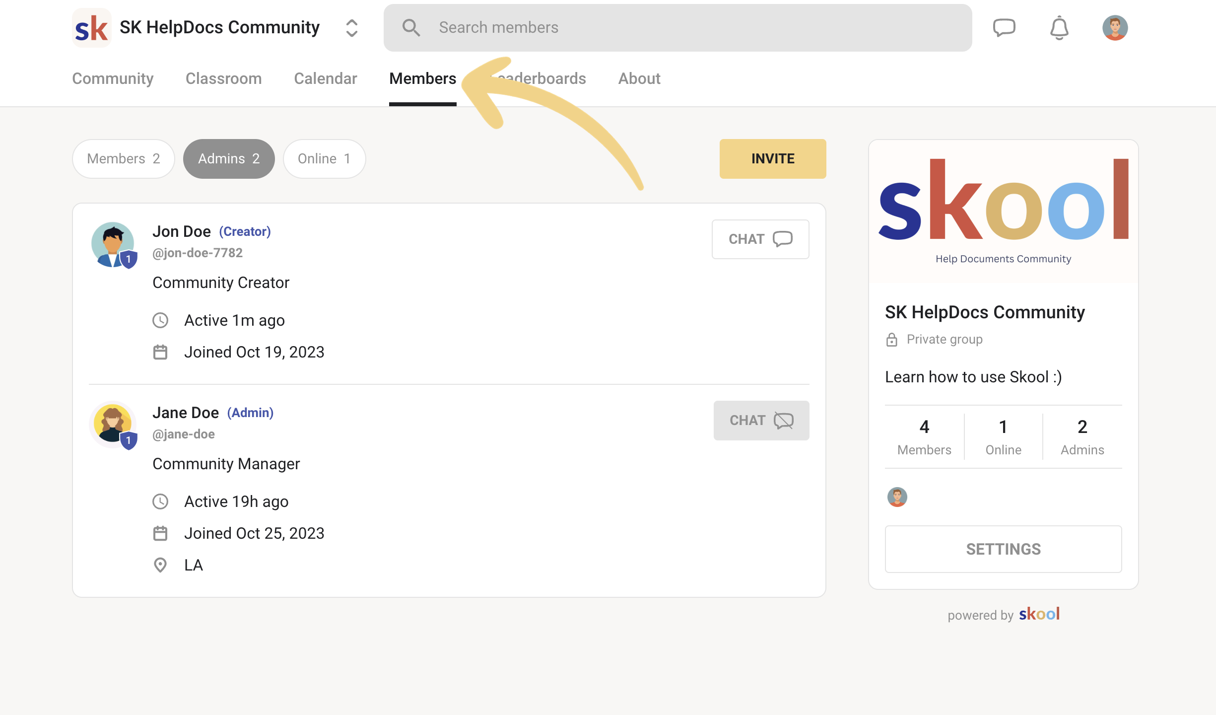 How to contact the group admins? - Skool Help Center