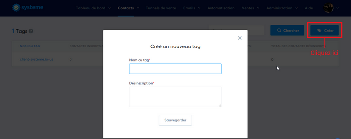 Comment créer un tag - Aide en français