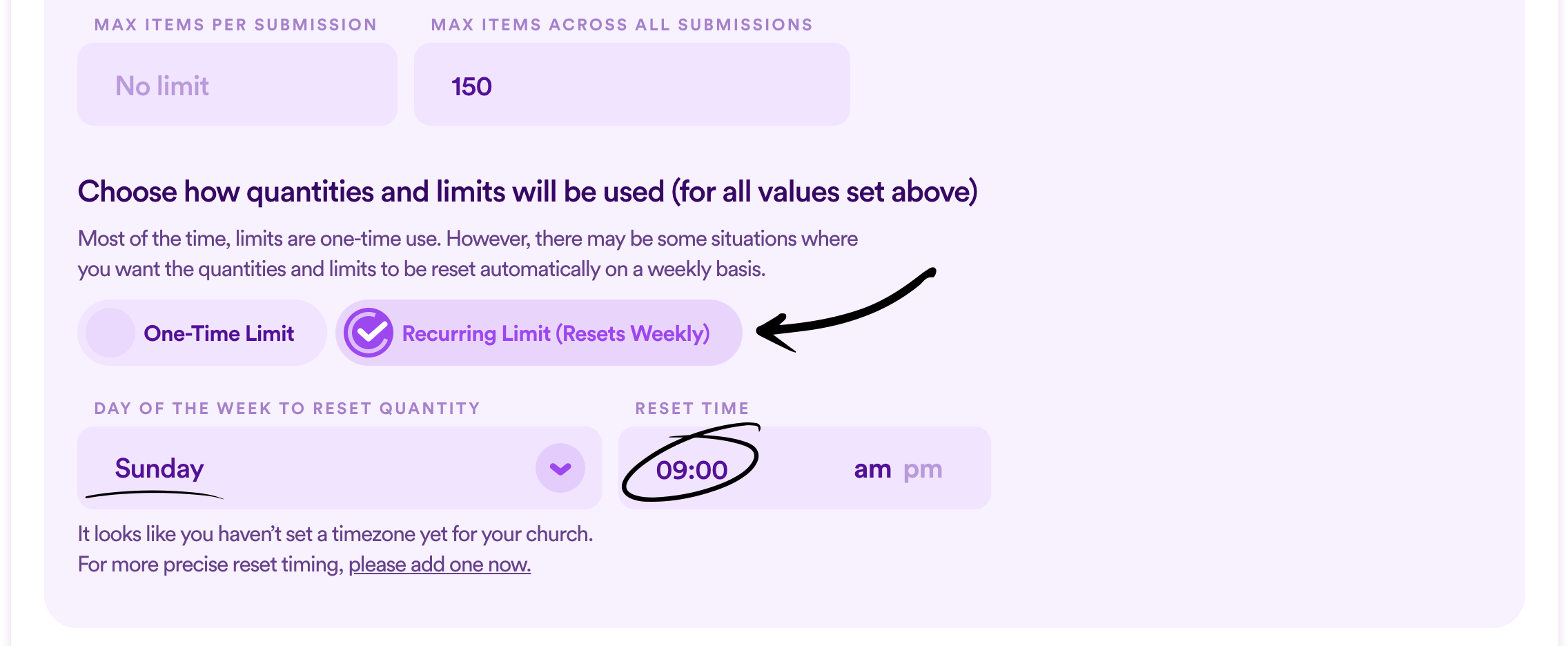Flow Limits Item Quantity Nucleus 2 Help Center