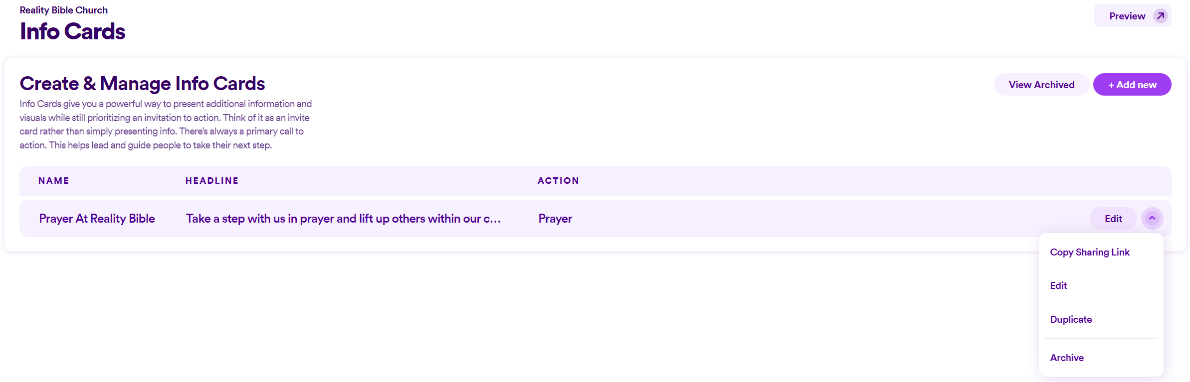 Add & Manage Your Info Cards Nucleus 2 Help Center